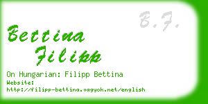 bettina filipp business card